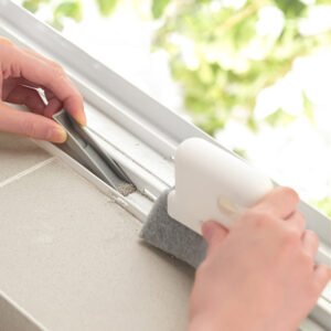 Ferramenta de Limpeza 2 em 1 para Trilho de Janelas e Portas - Imagem 3