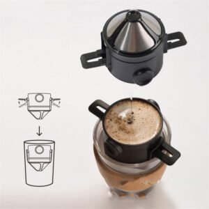 Mini Coador Portátil de Café Monodose Reutilizável com Alça - Imagem 8