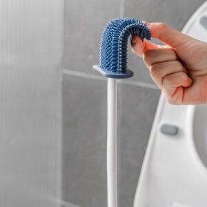 Escova Sanitária de Silicone Flexivel com Suporte Adesivo - Imagem 7