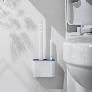 Escova Sanitária de Silicone Flexivel com Suporte Adesivo - Imagem 6