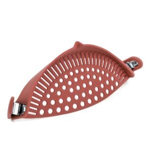 Escorredor de Silicone para Cozinha com Clipe para Panela ou Recipiente - Imagem 5