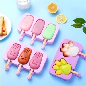 Moldes de Silicone para Picolé e Sorvete