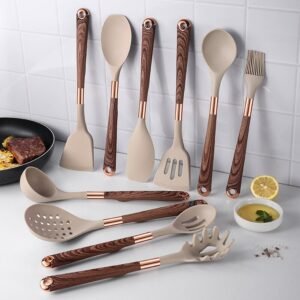 Conjunto de Utensílios de Cozinha em Silicone - Imagem 1