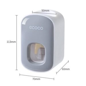 Dispenser Automático de Pasta de Dente com Suporte para Escova de Dentes - Conjunto de Acessórios para Banheiro - Imagem 6