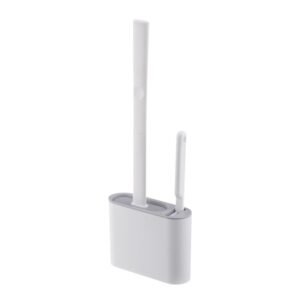 Escova Sanitária de Silicone Flexivel com Suporte Adesivo - Imagem 1