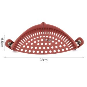 Escorredor de Silicone para Cozinha com Clipe para Panela ou Recipiente - Imagem 7