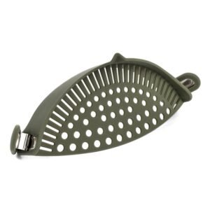 Escorredor de Silicone para Cozinha com Clipe para Panela ou Recipiente - Imagem 3