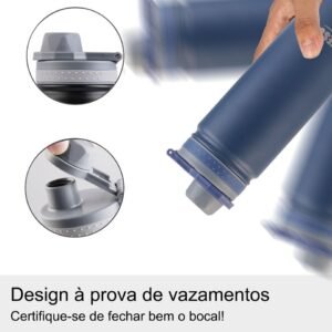 Garrafa Térmica em Aço Inoxidável de 750ml com Tampa - Imagem 8