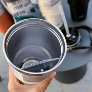 Garrafa Térmica de Café em Aço Inoxidável com Isolamento Duplo - Imagem 5