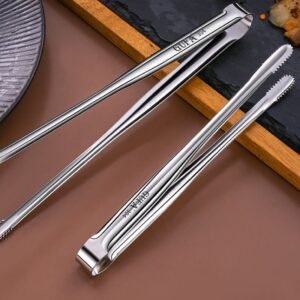Pinças de Aço Inoxidável para Churrasco e Cozinha - Acessórios de Cozinha em Prata - Imagem 7