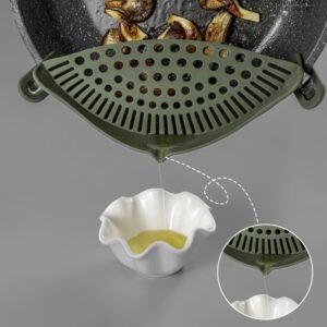 Escorredor de Silicone para Cozinha com Clipe para Panela ou Recipiente - Imagem 2