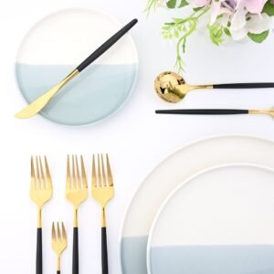 Conjunto de Talheres Elegante de 24 Peças em Várias Cores - Imagem 18