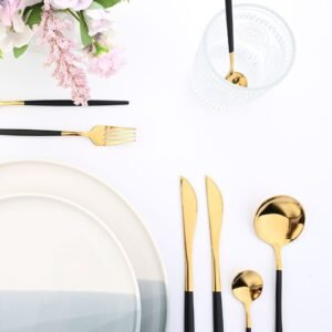 Conjunto de Talheres Elegante de 24 Peças em Várias Cores - Imagem 10